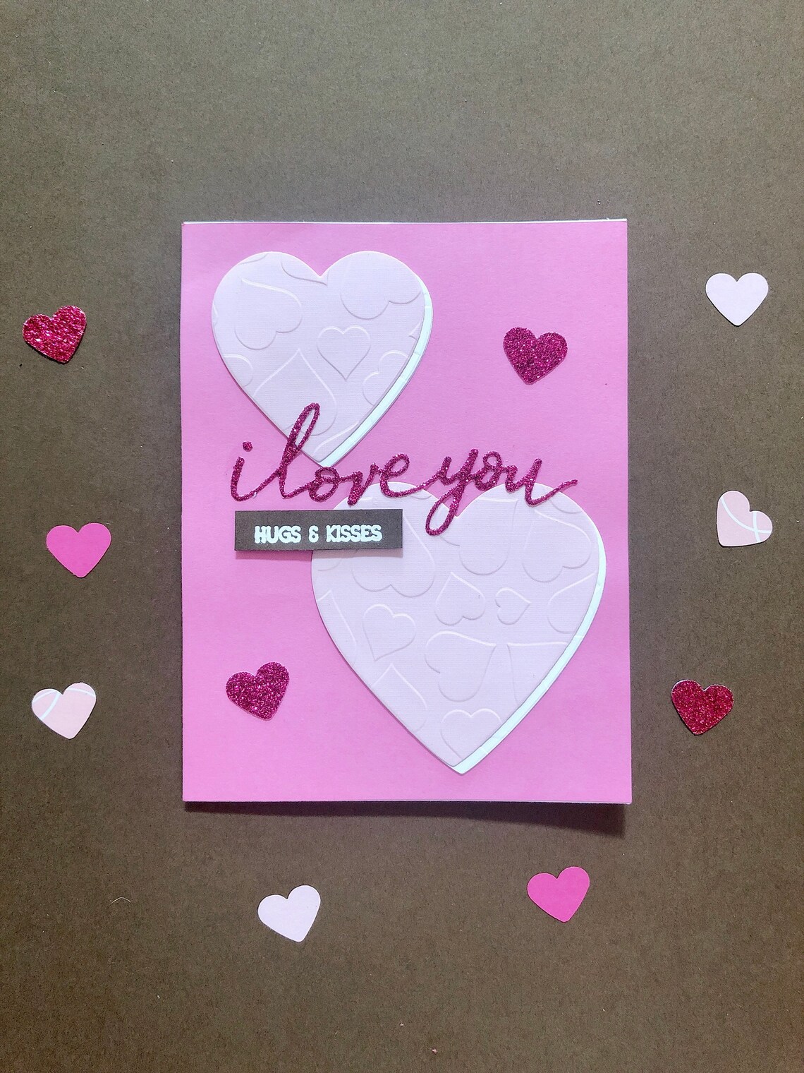 Handmade Die Cut Love Card Valentine's Day Card Etsy