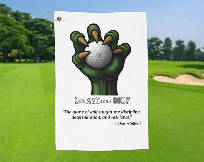 Los ATLiens Golfing Towel