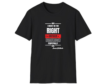 Right to Criticize James Baldwin Quote Tee