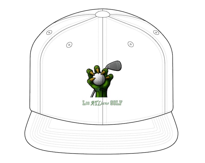 Los ATLiens Golf Snapback Cap