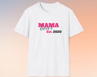 Mama Bear Est. Year T-Shirt | Mom Customizable Shirt