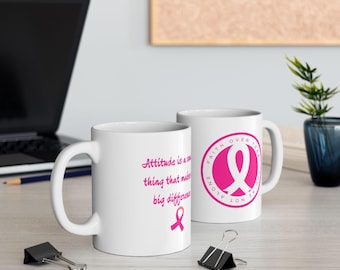 Faith Over Fear Breast Cancer Awareness Mug