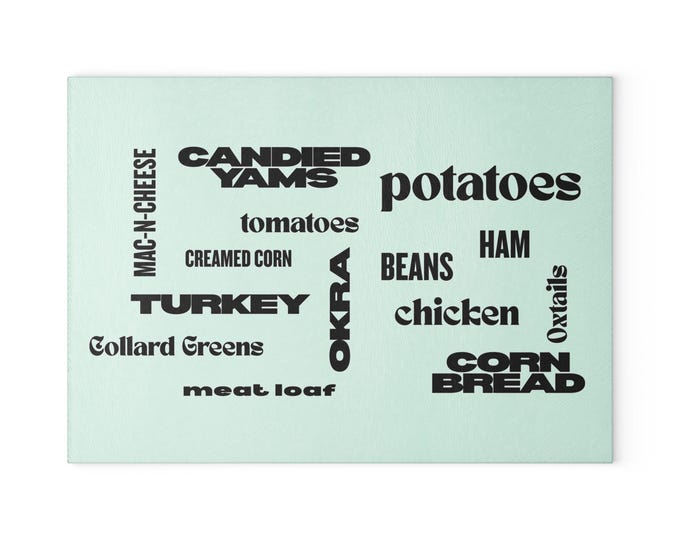 Kitchen Has Soul Glass Cutting Board