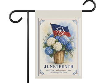 Juneteenth Garden Flag | House Banner, Juneteenth decor