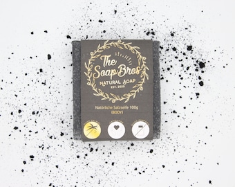 Naturseife Aktiv Kohle  100g Stück (handgesiedet)