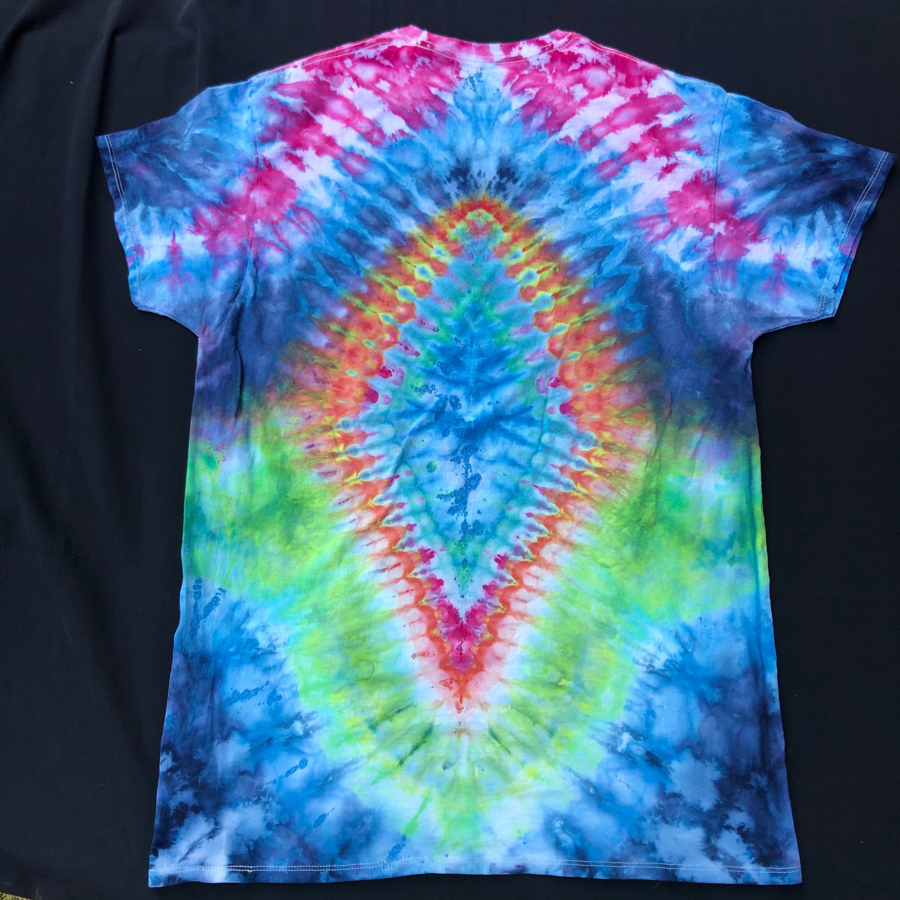 Mushroom Tie-Dye T-Shirt XLarge | Etsy