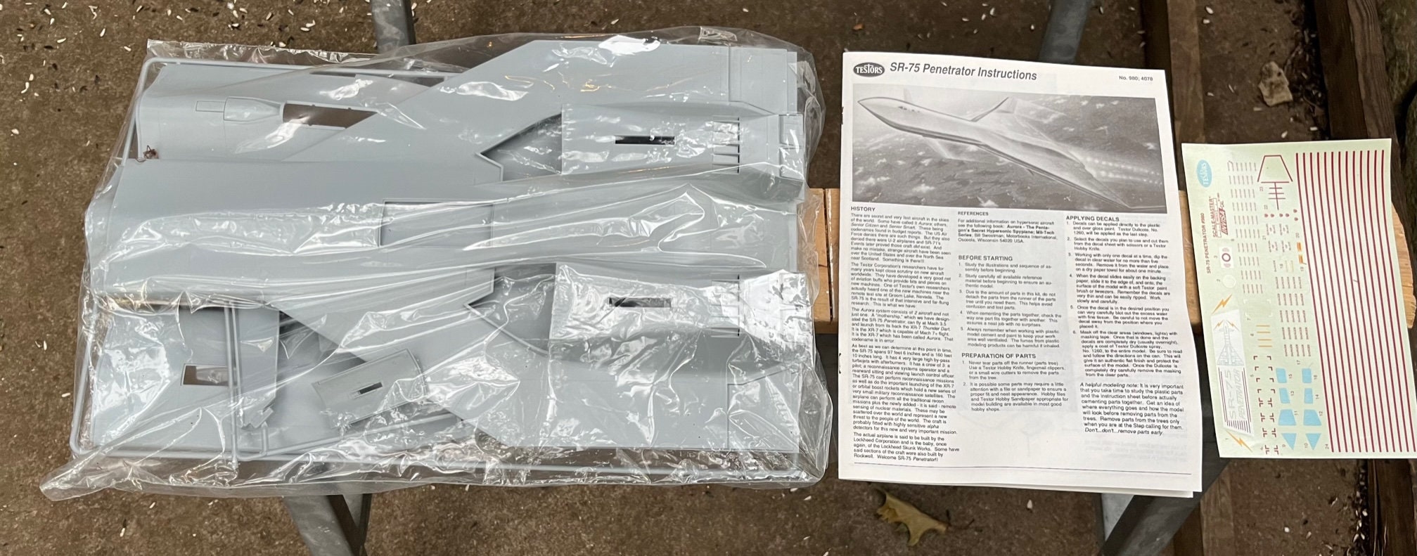 SR-75 Penetrator, Plastic War Plane Model, 1/72 Scale Made by