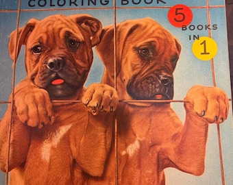 1958 Merrill Company Verlag Kinder-Malbuch