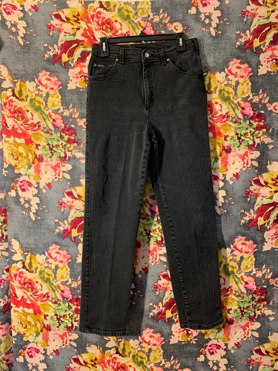 Black Lee Riders Mom Jeans