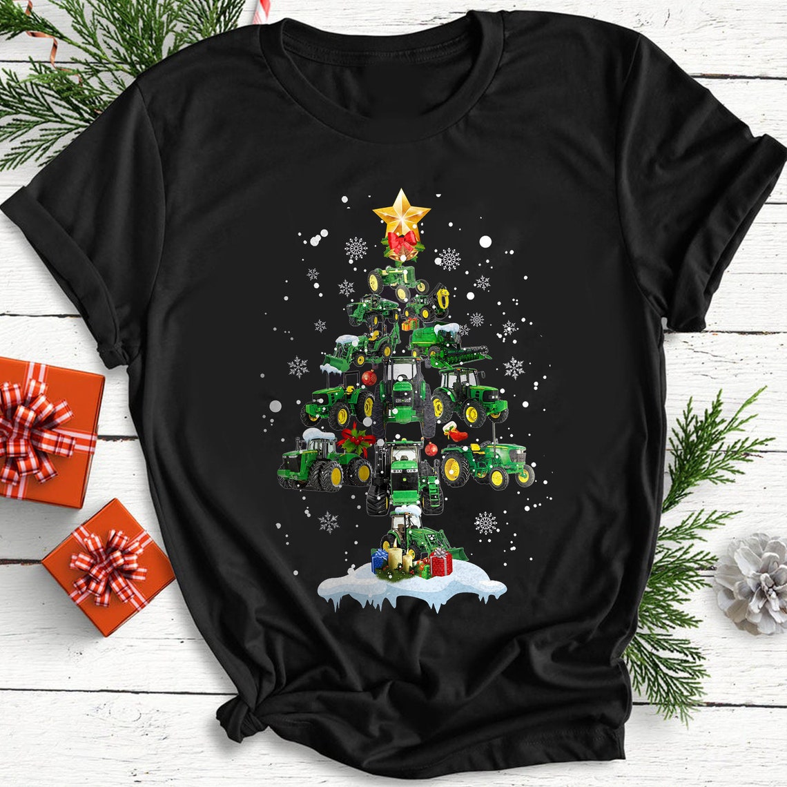 Trattore Albero di Natale Divertente Vacanza Allegro Natale | Etsy