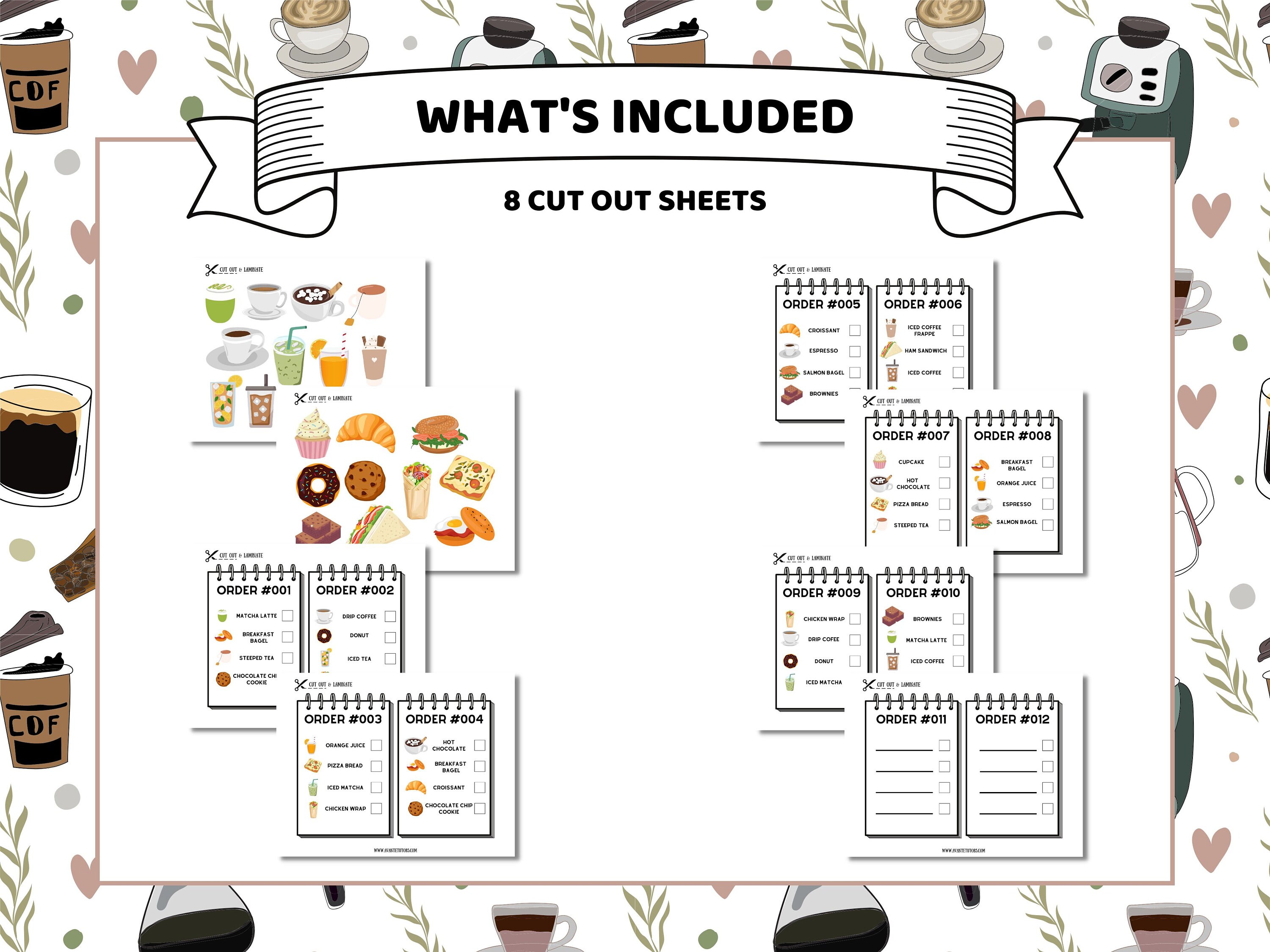 Coffee Shop Pretend Play Printable for Kids, Dramatic Play Cafe - Etsy