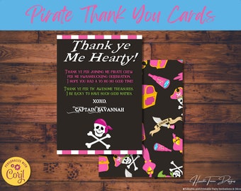 Pirate Thank You Notes - Etsy