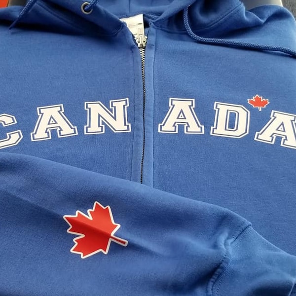 Canada hoodie met ritssluiting