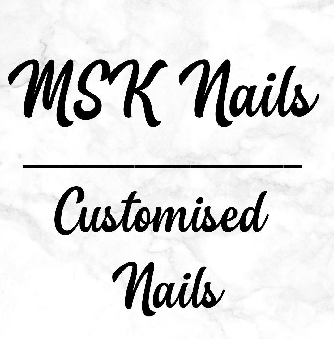 Customised Nails Press on Nails Etsy