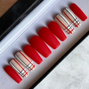 Plaid - Press-on Nails