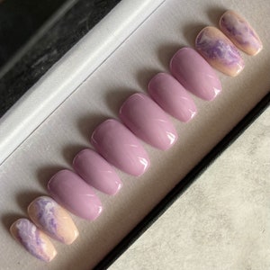 Spring marble - Press-on Nails