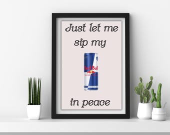 Redbull Energy Drink Wall Art Print | Digital Download PDF