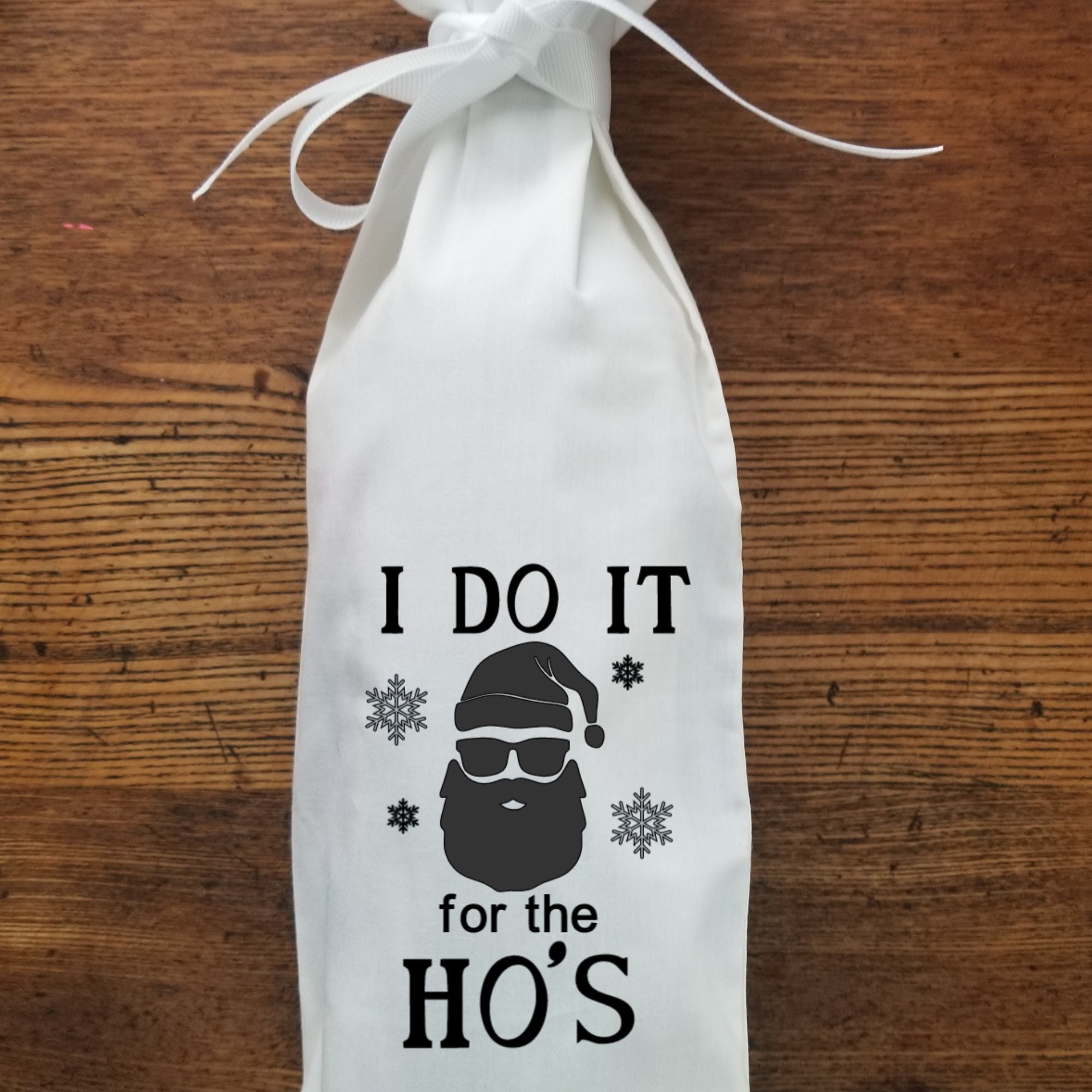 Christmas Wine Gift Bag Reusable Eco Friendly Bottle Bags Etsy