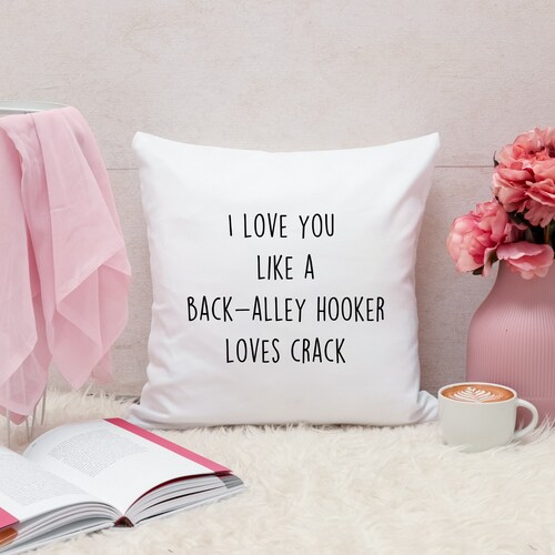 Funny Dorm Pillow Cover Home Bitches Funny Throw Etsy