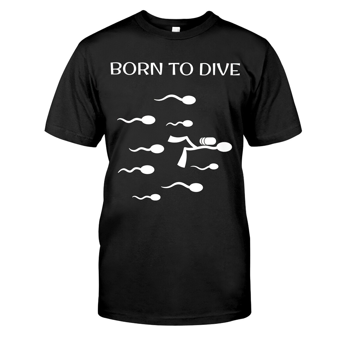 Funny Scuba Diving Born To Dive Shirt Scuba Diving Gift Etsy