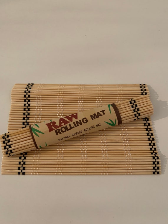 Raw Bamboo Rolling Mat Natural Cigarette / Joint Roller Etsy