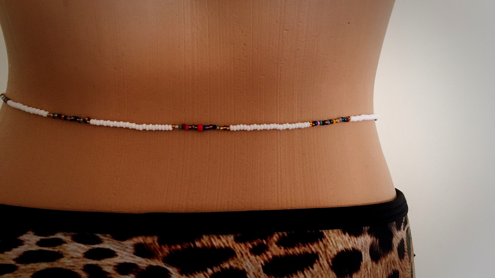 2055 size inches WHİTE Waist Beads Belly Chains Belly Etsy Polska