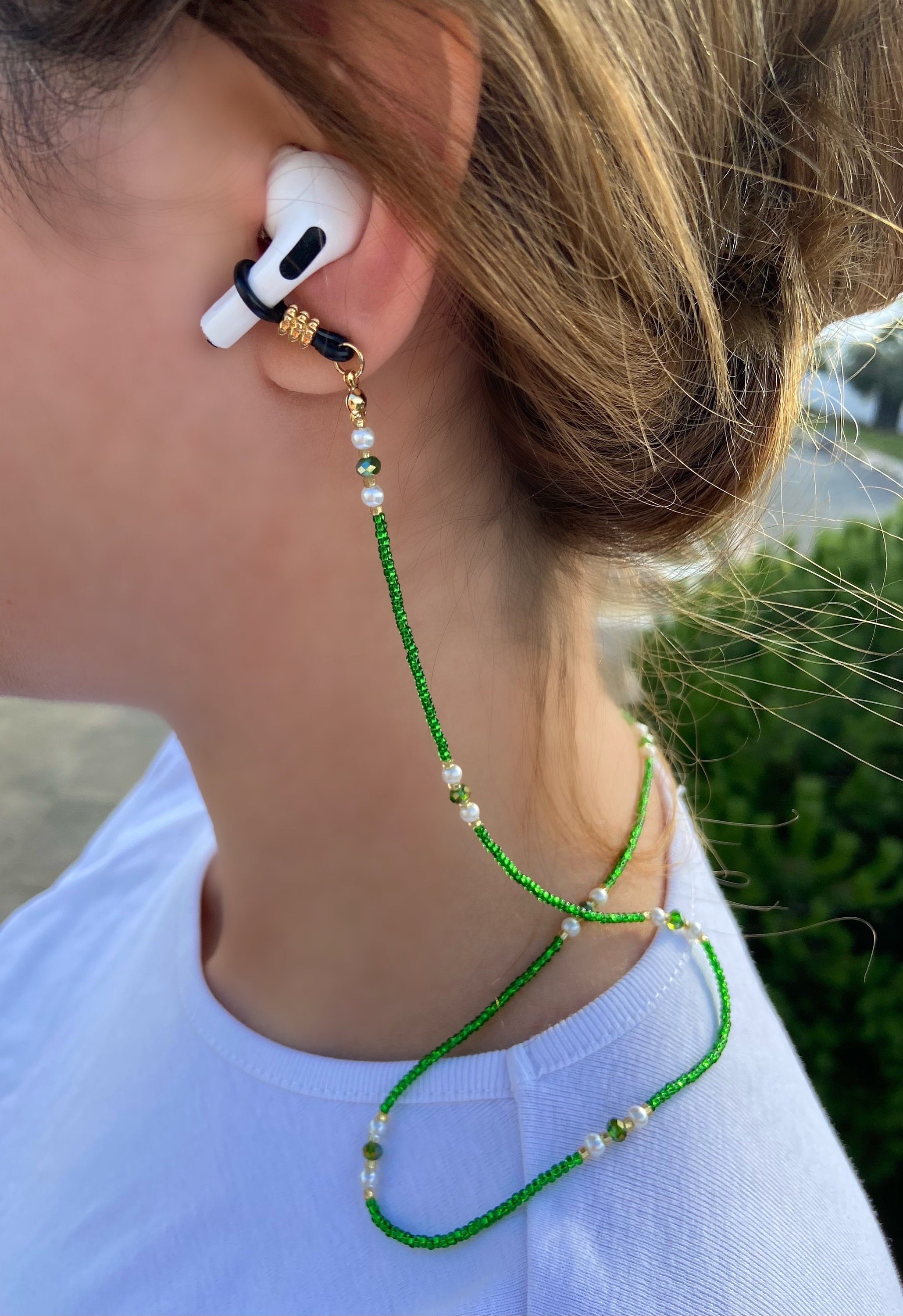 Eyeglass Strap Bead Eyeglass Strap Eyeglass Chain Crystal Etsy Canada