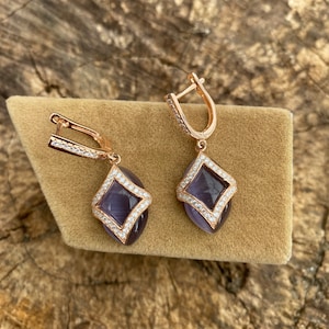 Handmade Women earring, Quartz Women , Turkish Handmade Women earring, Ladies earring,Ottoman Women earring, 925k Sterling Silver