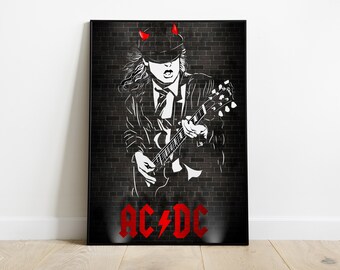 Acdc Poster Etsy