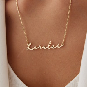 Sterling Silver Name Necklace, Any Name Necklace, Personalized Name Necklace, Necklace for Her, Mom and Girls Name Necklace