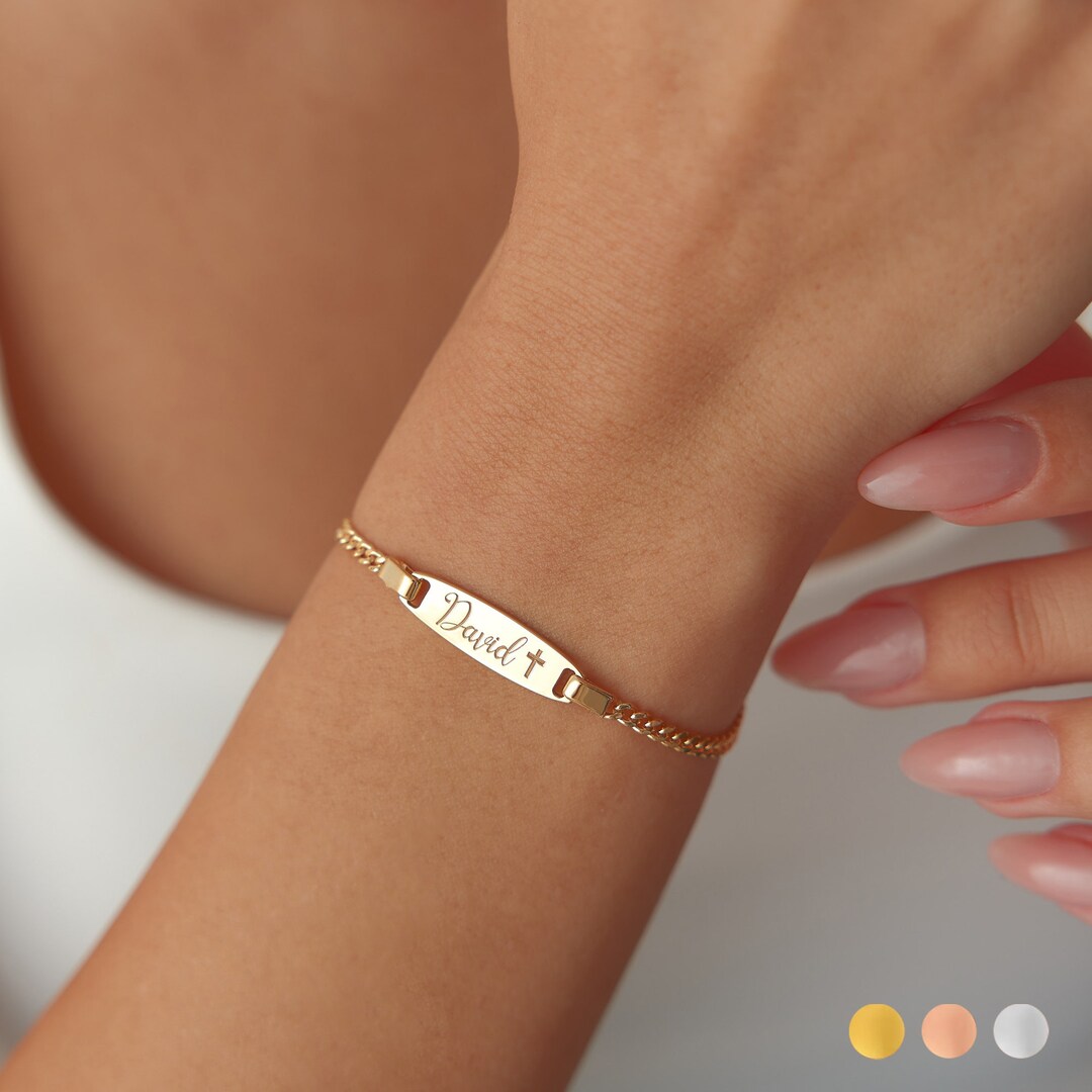Custom Child ID Bracelet, Baby Name Bracelet, Custom Name Bracelet