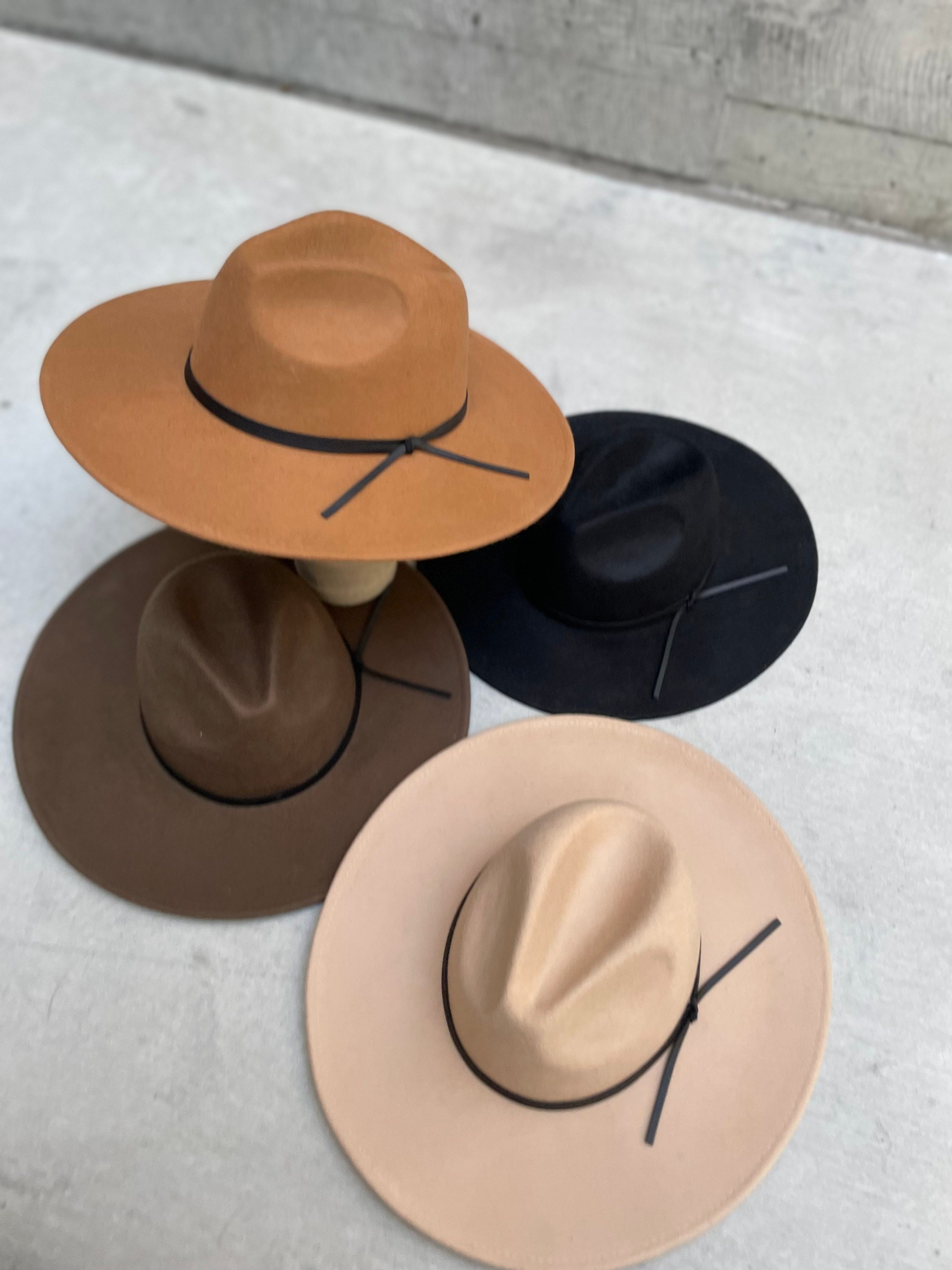 Wool Felt Bolero Hat, Fedora hat 