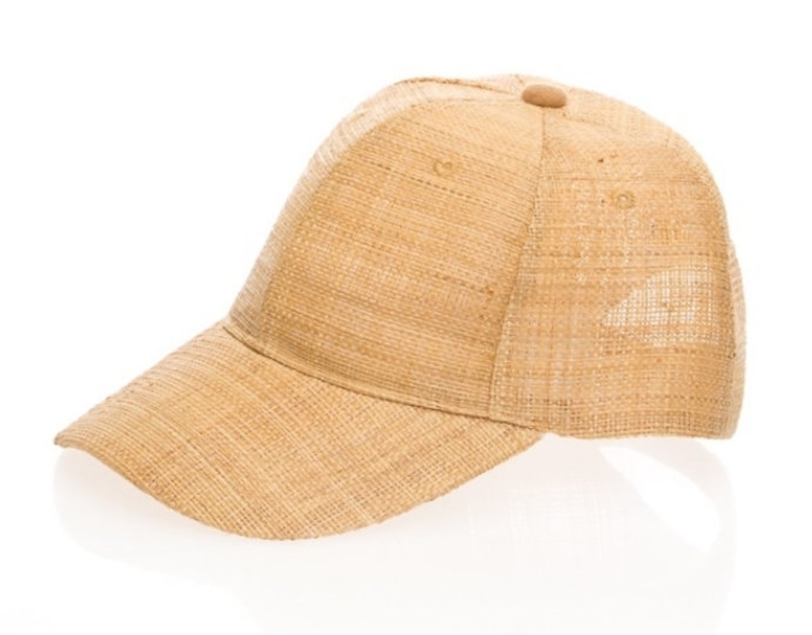 Baseball Cap With 100% Raffia Straw is the Perfect for the - Etsy