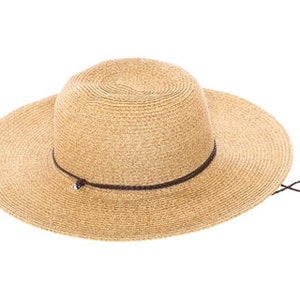 Best seller!  Boater straw hat. Casual hat, hiking hat, wide brim hat, everyday hat and outdoor activity sun hat with chin cord.