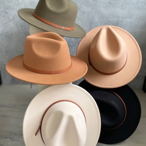 Best selling short brim hats! Premium quality. Vegan Felt Stiff Brim Panama Hat with Braid. Panama Hat, Structured panama with short brim.