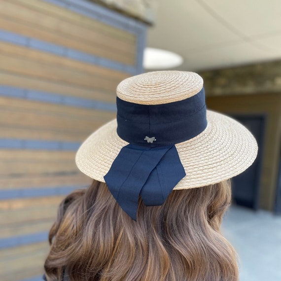 Elegant Hat With Wide Brim Black Big 