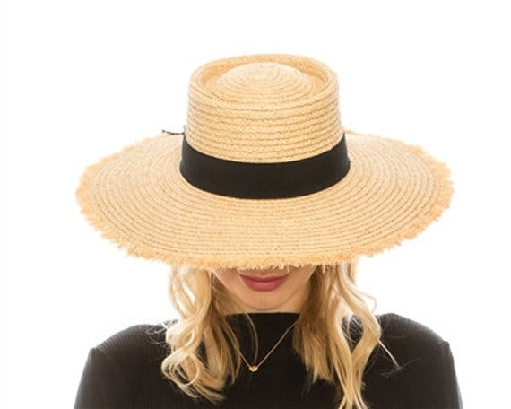 Frayed Straw Hat Straw Hat With Fringe 