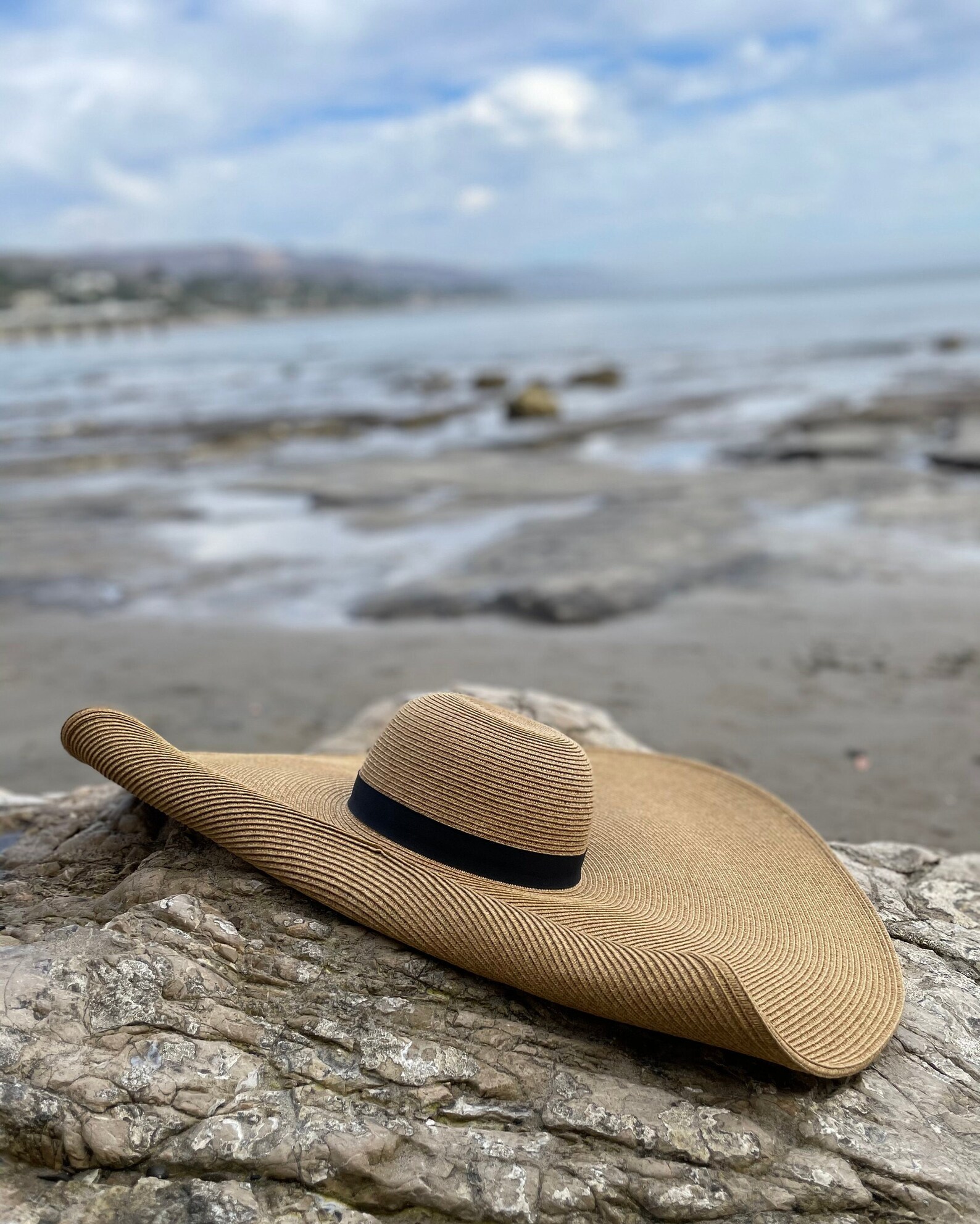 UPF 50 9 Inch Wide Brim Glamorous Oversized Straw Beach Hat Etsy