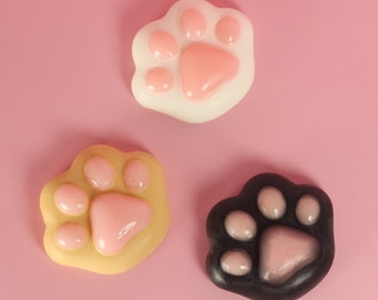 Squishy Toe Beans Soap | Cat Paw Soap | Cute Cat Lover Gift | Dessert Soap | Jelly Soap | Kawaii Cat Gift | Fun Soap |Spa Gift Box For Women