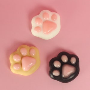 Squishy Toe Beans Soap | Cat Paw Soap | Cute Cat Lover Gift | Dessert Soap | Jelly Soap | Kawaii Cat Gift | Fun Soap |Spa Gift Box For Women