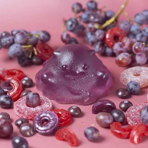 Purple Monster Jelly Soap Grape Candy Scent Vegan Cute Etsy