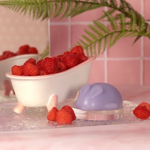 Berries Bunny Jelly Soap | Berries Scented Soap | Cute Soap | Cute Gift| Spa Gift | Gift for Her | Vegan Soap | Bunny Rabbit | Fun Soap