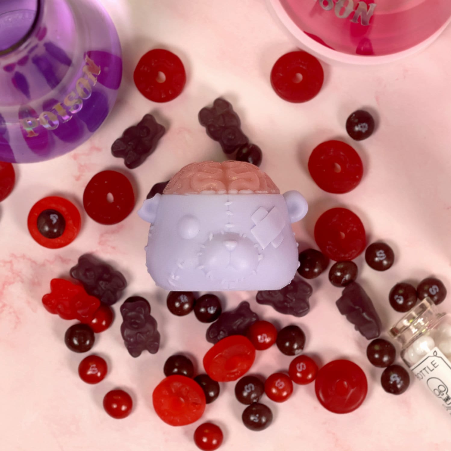 メメ Purple Zombear Soap: Vegan Grape Candy Zombie Teddy Bear - Etsy