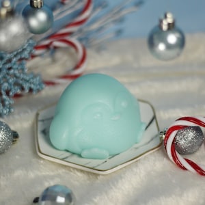 Blue Penguin Jelly Soap: Peppermint Chocolate Scented Vegan Soap