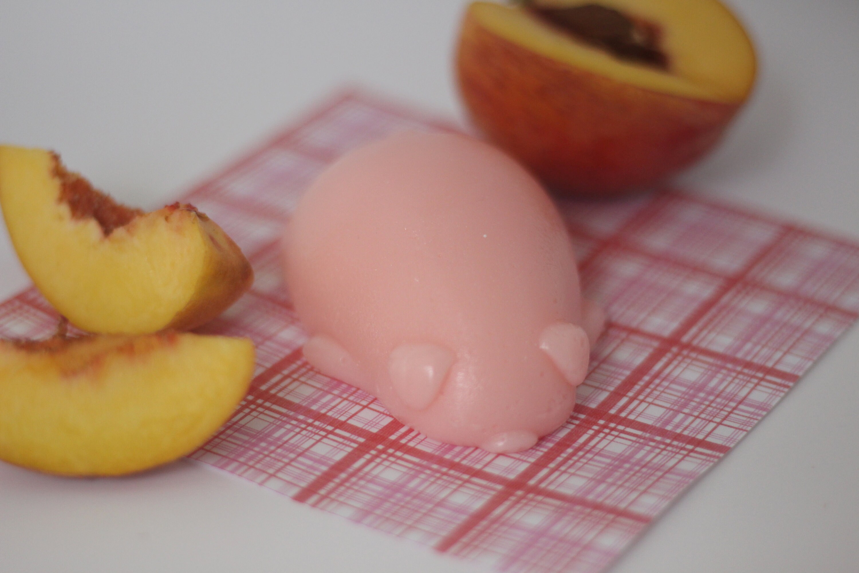 Peachy Piggy Jelly Soap Vegan Jelly Soap Peach Scented Etsy