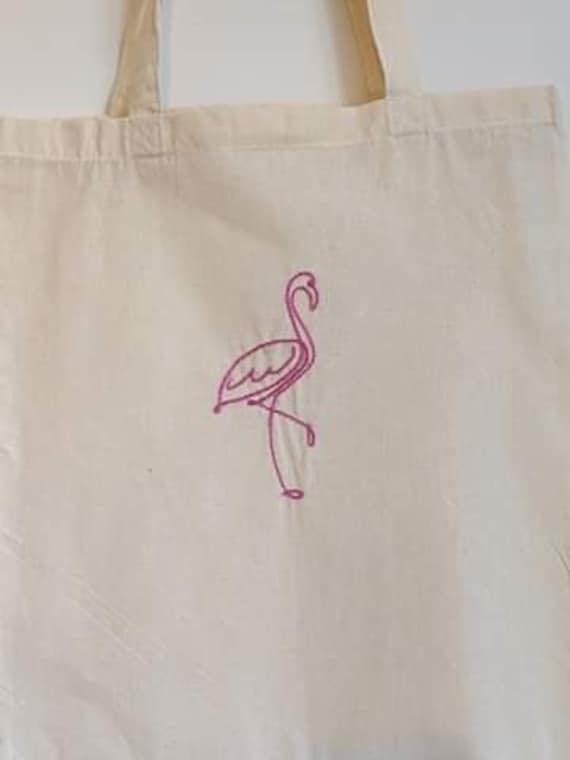 DEZIRO Flamingo Background Handbag woman Tote Bag