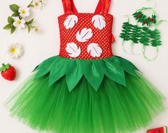 Hawaiiaans Eiland Meisjes Tutu Jurk Cartoon Watermeloen Fancy Cosplay Kostuum Kinderen!