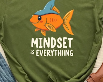 T-shirt med motiverande citat och inspiration | Positivt tänkande | Grafisk t-shirt för daglig motivation, tillväxtmentalitet och upplyftande
