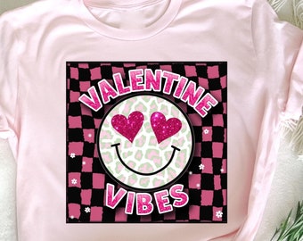 Retro Walentynki Serce Walentynki Vibes Chłopcy Dziewczęta Dzieci T-shirt, Vintage Serce, Walentynki Vibes Tee, Dzieci Miłość, Retro Miłość Serce