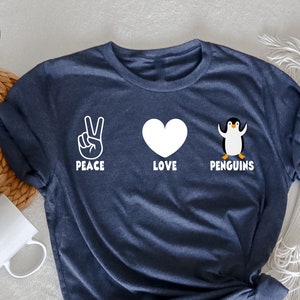 Peace Love Penguins T-Shirt, Penguin Lover Gift, Penguin Lover T Shirt, Cute Penguin, Penguin Toddler, Funny Penguin , Penguin Costume Shirt